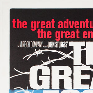 The Great Escape 1963 US 1 Sheet Film Movie Poster, Frank McCarthy - detail