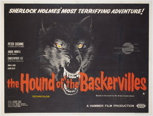 The Hound of the Baskervilles 1959 UK Quad Film Movie Poster Hammer Horror