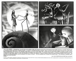 The Nightmare Before Christmas (1993) Publicity Press Film Movie Still Photo - Framed