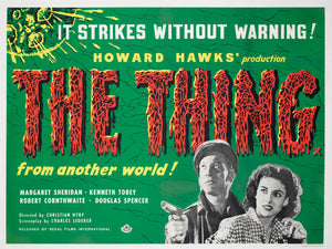 The Thing From Another World  R1960s UK Quad Film Movie Poster