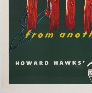 The Thing From Another World 1951 US 1 Sheet Film Movie Poster - detail