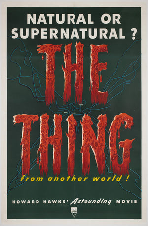 The Thing From Another World 1951 US 1 Sheet Film Movie Poster