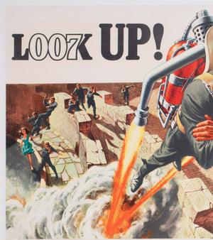 Thunderball 1965 UK Quad Advance Film Movie Poster, Robert McGinnis & Frank McCarthy - detail