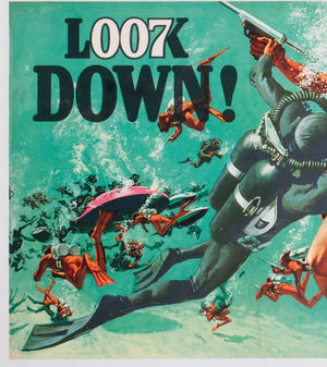 Thunderball 1965 UK Quad Advance Film Movie Poster, Robert McGinnis & Frank McCarthy - detail