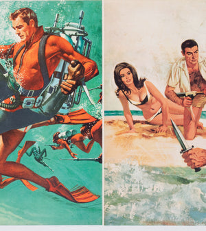 Thunderball 1965 UK Quad Advance Film Movie Poster, Robert McGinnis & Frank McCarthy - detail