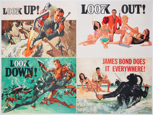 Thunderball 1965 UK Quad Advance Film Movie Poster, Robert McGinnis & Frank McCarthy
