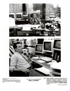 Wall Street (1987) Publicity Press Film Movie Still Photo - Framed