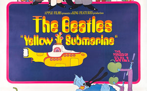 Yellow Submarine The Beatles 1968 US 3 Sheet Film Movie Poster, Heinz Edelmann - detail