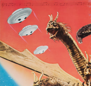 Godzilla vs Monster Zero/Invasion of Astro Monster R1971 Japanese B2 Film Movie Poster - detail