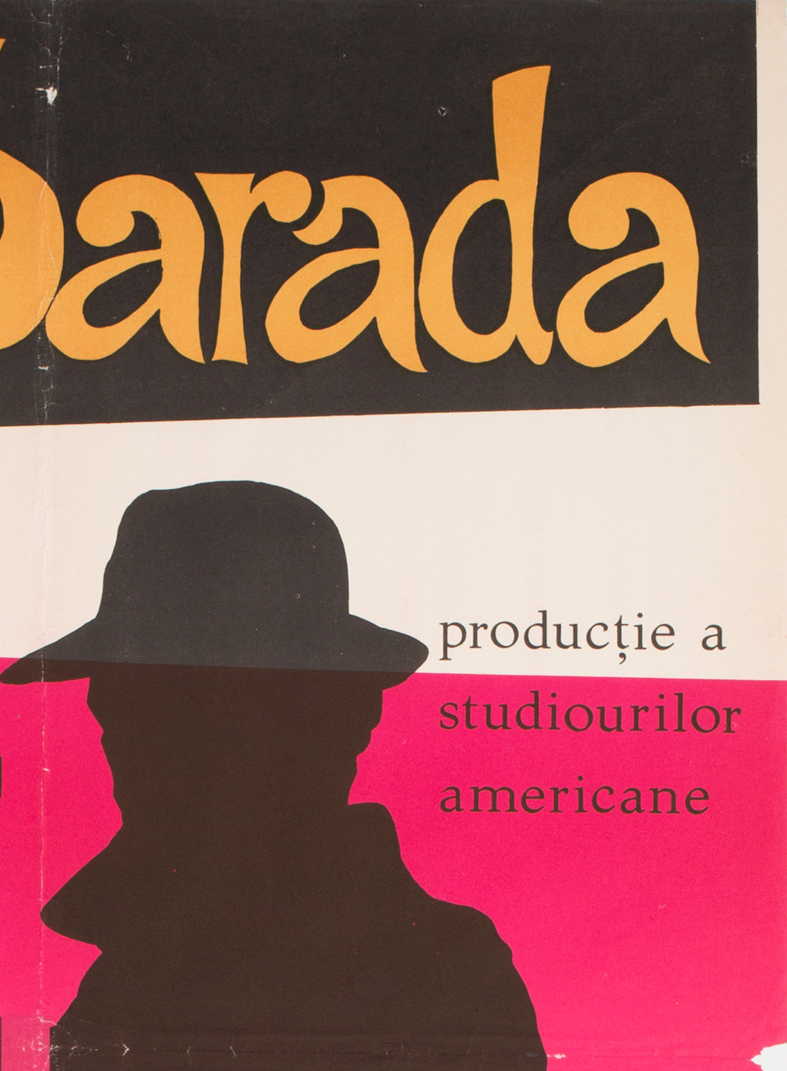 Charade 1963 Romanian Film Poster - Orson & Welles