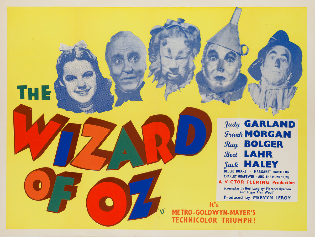 The Wizard of Oz R1959 UK Quad Film Poster - Orson & Welles